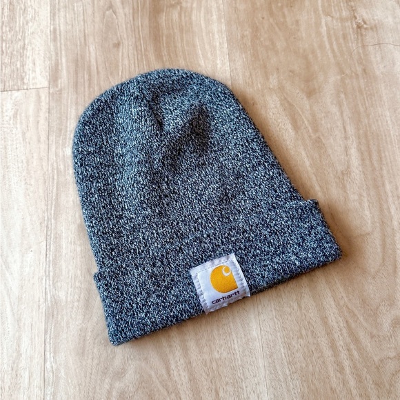 Carhartt Gray Knit Beanie Warm Cuffed Hat - Picture 1 of 5